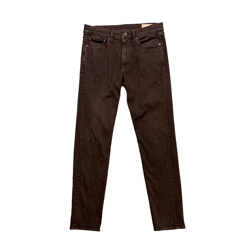 Rag & Bone Jeans Mens 31 Brown Fit 2 Slim Straight Stretch Cotton Denim
